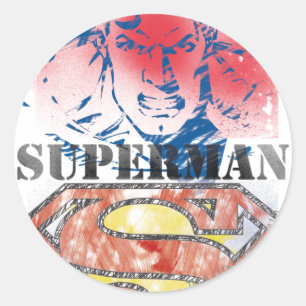 Pegatina Redonda Superman 28