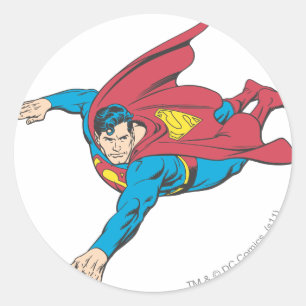 Pegatina Redonda Superman 90
