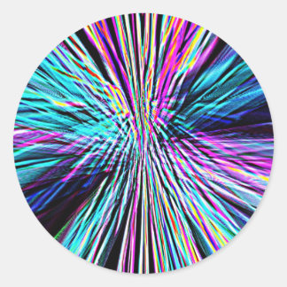 Pegatina Redonda Supernova recreada por Robert S. Lee