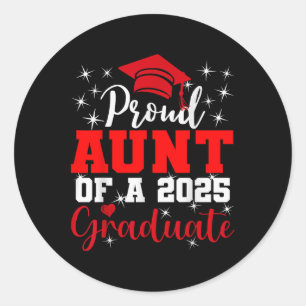 Pegatina Redonda Superorgullosa De 2025 Graduada Superior