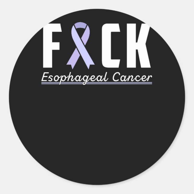Pegatina Redonda Support Esophageal Cancer awareness (Anverso)