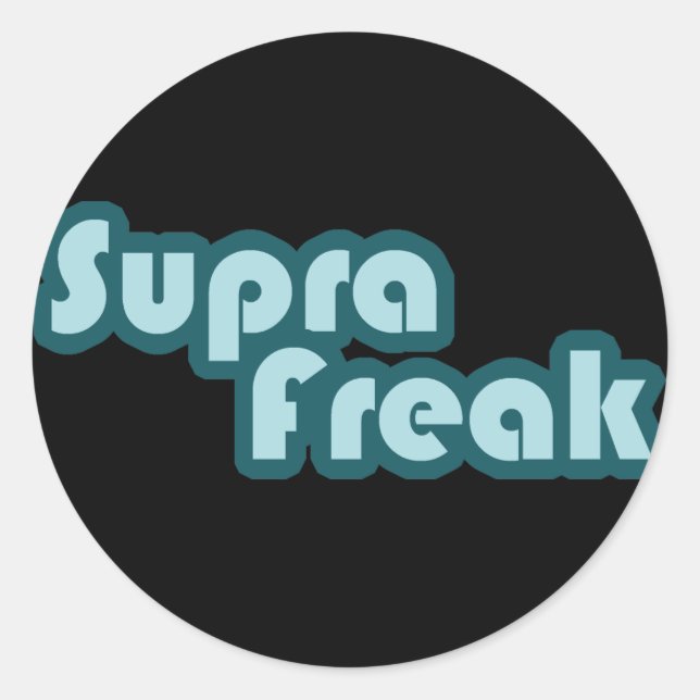 Pegatina Redonda Supra Freak (Anverso)