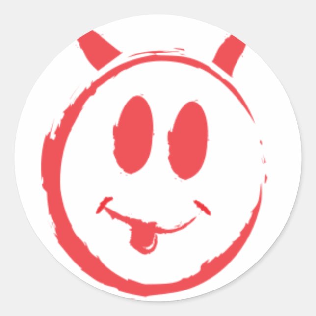 Pegatina Redonda Supuesto símbolo_asesino (Anverso)