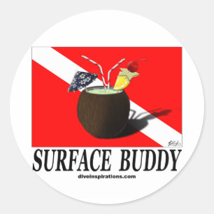 Pegatina Redonda Surface Buddy