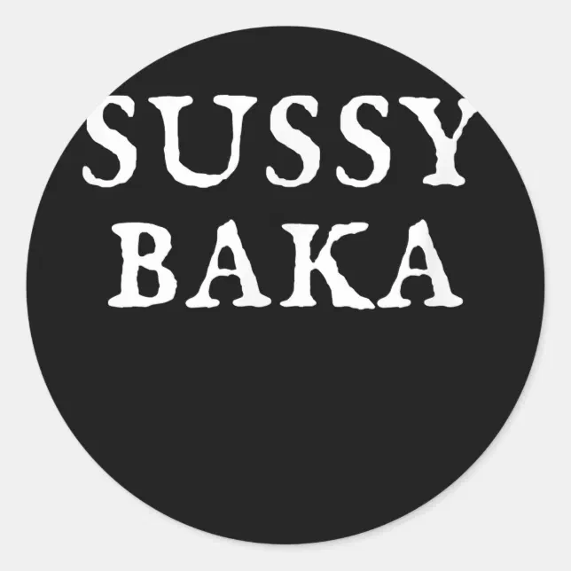  Camiseta divertida con meme Sussy Baka, Blanco : Ropa, Zapatos  y Joyería