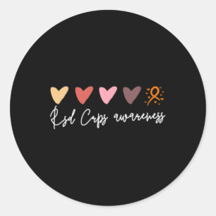Pegatina Redonda Sutil Conciencia De Rsd Crps
