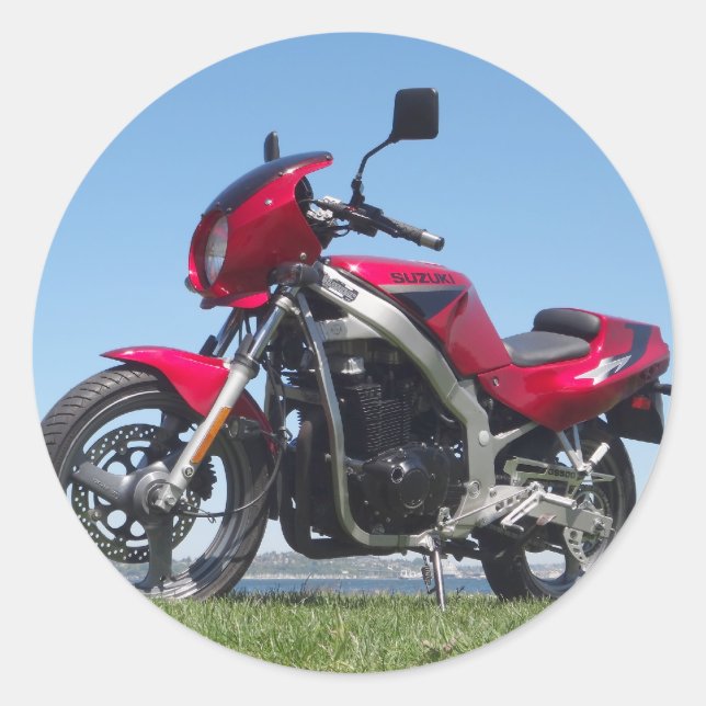 Pegatina Redonda Suzuki 1992 GS500E (Anverso)