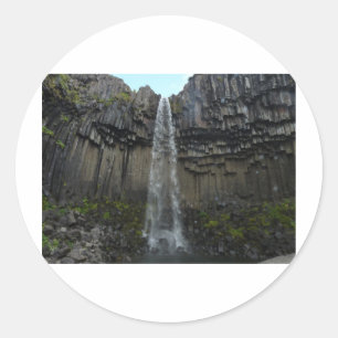 Pegatina Redonda Svartifoss