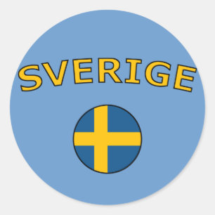 Pegatina Redonda Sverige
