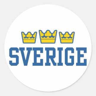 Pegatina Redonda Sverige