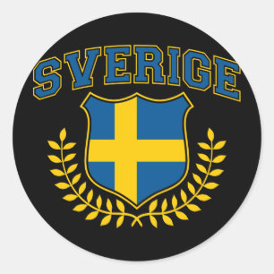 Pegatina Redonda Sverige