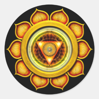 Pegatina Redonda Swadhisthana o Sacral la 2ª Chakra