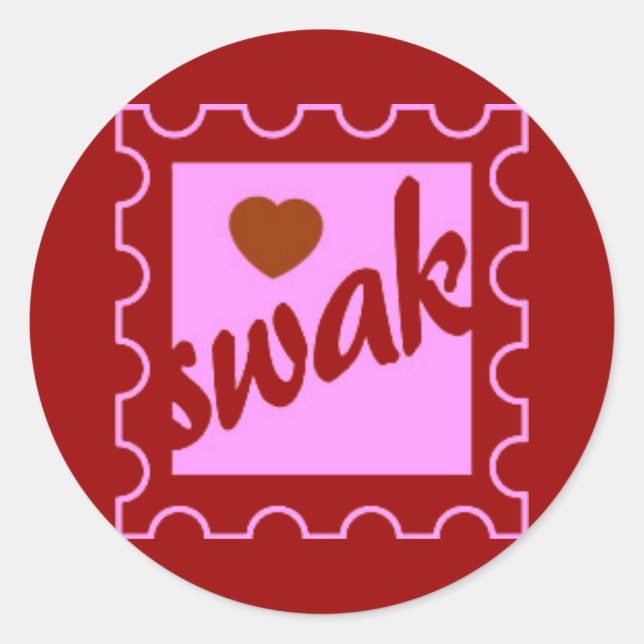 PEGATINA REDONDA SWAK (Anverso)