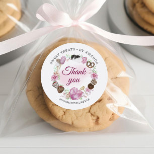 Pegatina Redonda Sweet Bakery Gracias