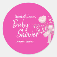Sweet Berry Color Wild Flower Baby Shower