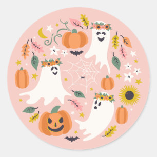 Pegatina Redonda Sweet Ghosties