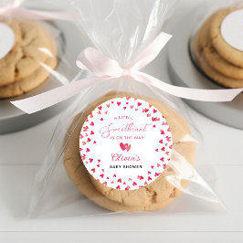 Pegatina Redonda Sweet Heart Baby Shower