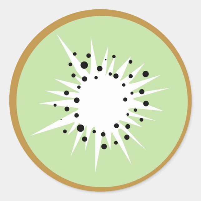 Pegatina Redonda Sweet Kiwi (Anverso)