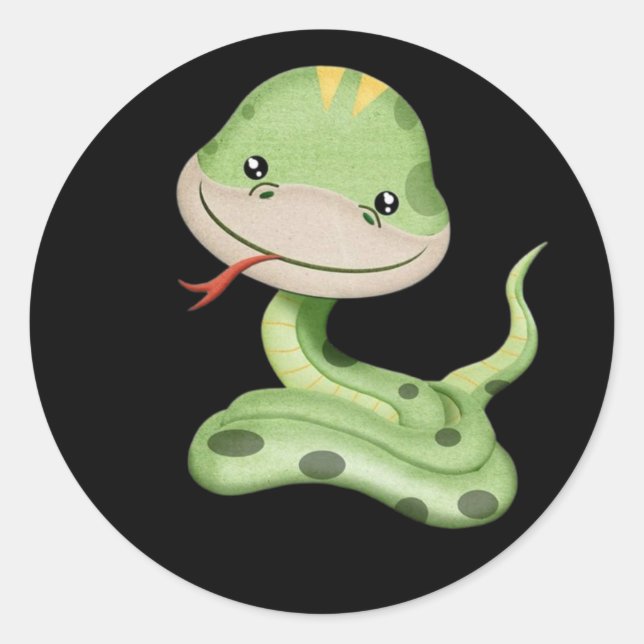 Pegatina Redonda Sweet Little Fox Sticker (Anverso)