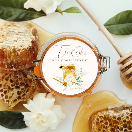 Pegatina Redonda Sweet Little Honey Baby Shower