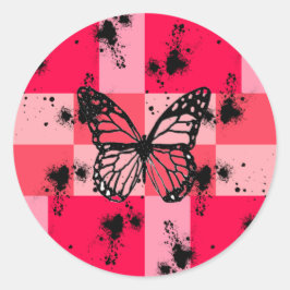 Pegatina Redonda Sweet Modern candy abstract art