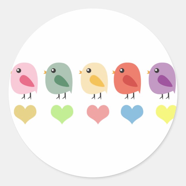 Pegatina Redonda Sweet Tweet (Anverso)