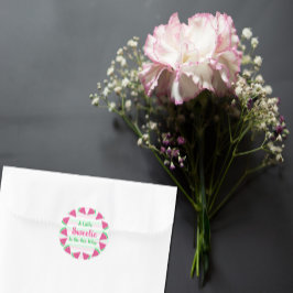 Pegatina Redonda Sweet Watermelon Baby Shower