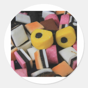 Pegatina Redonda Sweets Candy