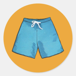 Pegatina Redonda Swim Trunks