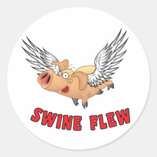 Pegatina Redonda SWINE-FLEW.ai