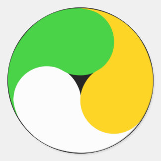 Pegatina Redonda Swirl irlandés