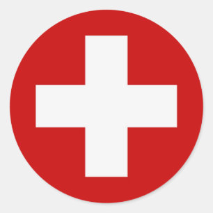 Pegatina Redonda SWISS Style