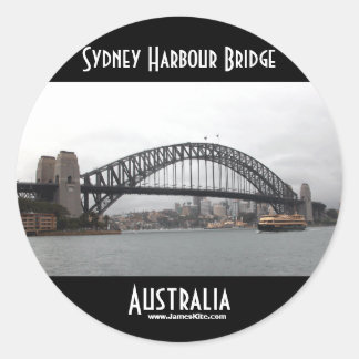 Pegatina Redonda Sydney Harbour Bridge