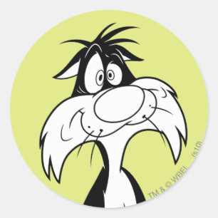Pegatina Redonda SYLVESTER™ Silly