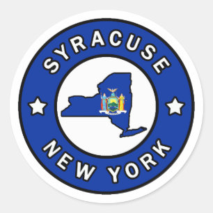 Pegatina Redonda Syracuse New York