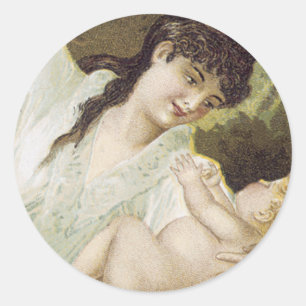 Pegatina Redonda Syrup relajante de la Sra. Winslow, para los niños