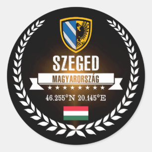 Pegatina Redonda Szeged