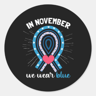 Pegatina Redonda T1d Conciencia sobre la diabetes