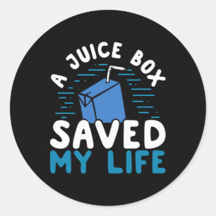Pegatina Redonda T1D Tipo 1 Diabetes Awareness Juice Box Salvado Mi