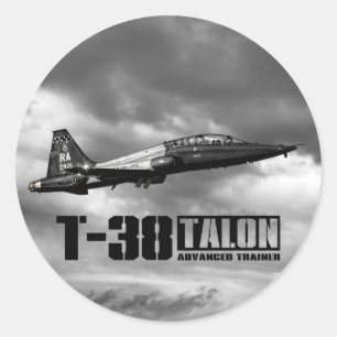 Pegatina Redonda T-38 Talon