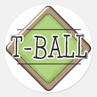 Pegatina Redonda T-Ball Diamond