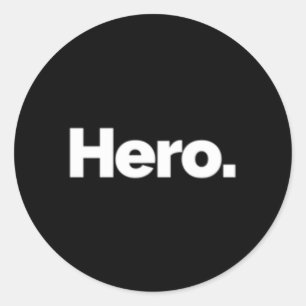 Pegatina Redonda T Dice Hero