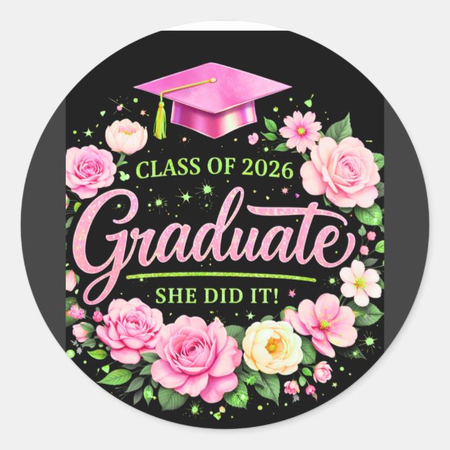 Pegatina Redonda T-Shirt (Anverso)