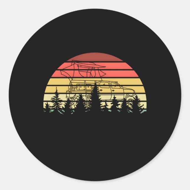 Pegatina Redonda Taco Tacoma (Anverso)