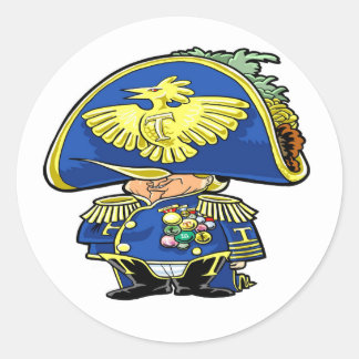 Pegatina Redonda Tacoleon Tinyhand