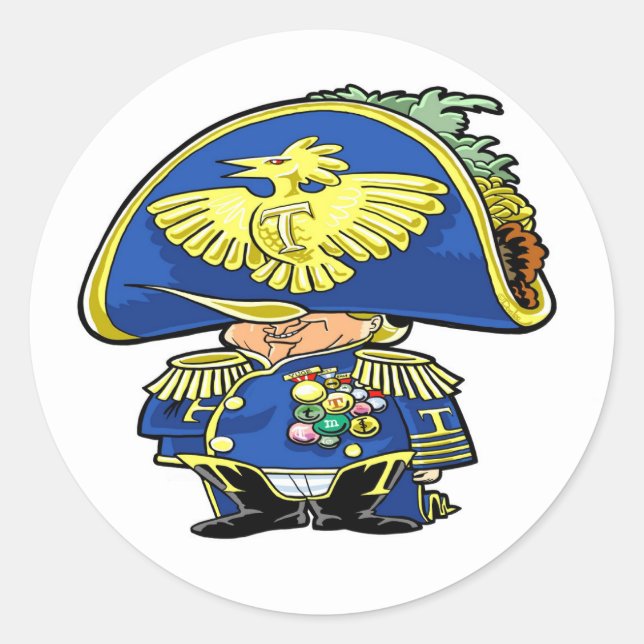 Pegatina Redonda Tacoleon Tinyhand (Anverso)