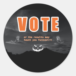 Pegatina Redonda Tácticas de miedo a la votación