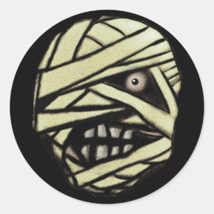 Pegatina Redonda Tad Bandha los Pegatinas momias