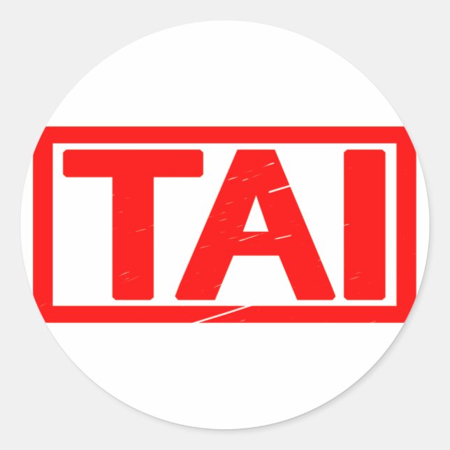 Pegatina Redonda Tai Stamp (Anverso)