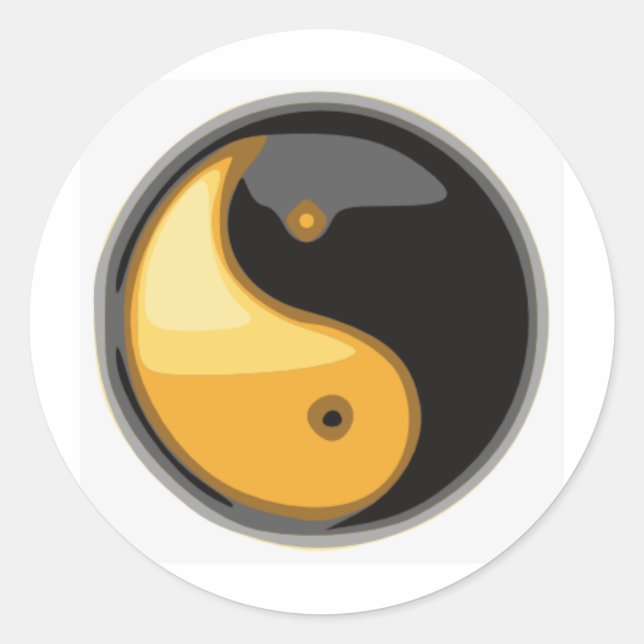Pegatina Redonda Taijitu_amarillo (Anverso)